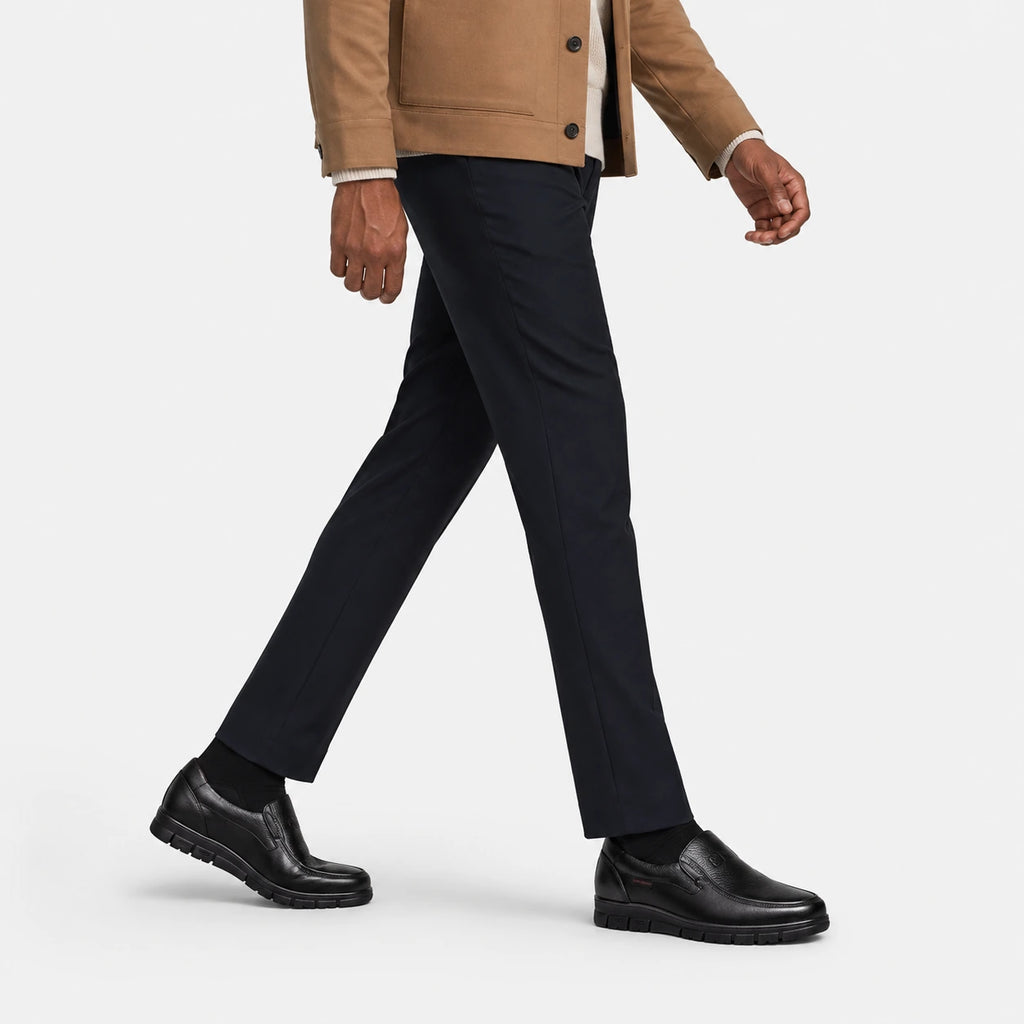 Mocassin Confort Semelle Épaisse Confort en Cuir Noir Homme | Martin
