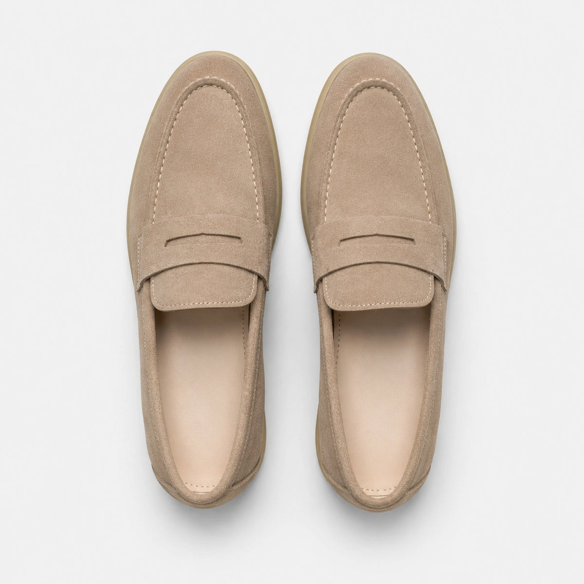 Mocassin en Daim Beige Homme | Mathieu
