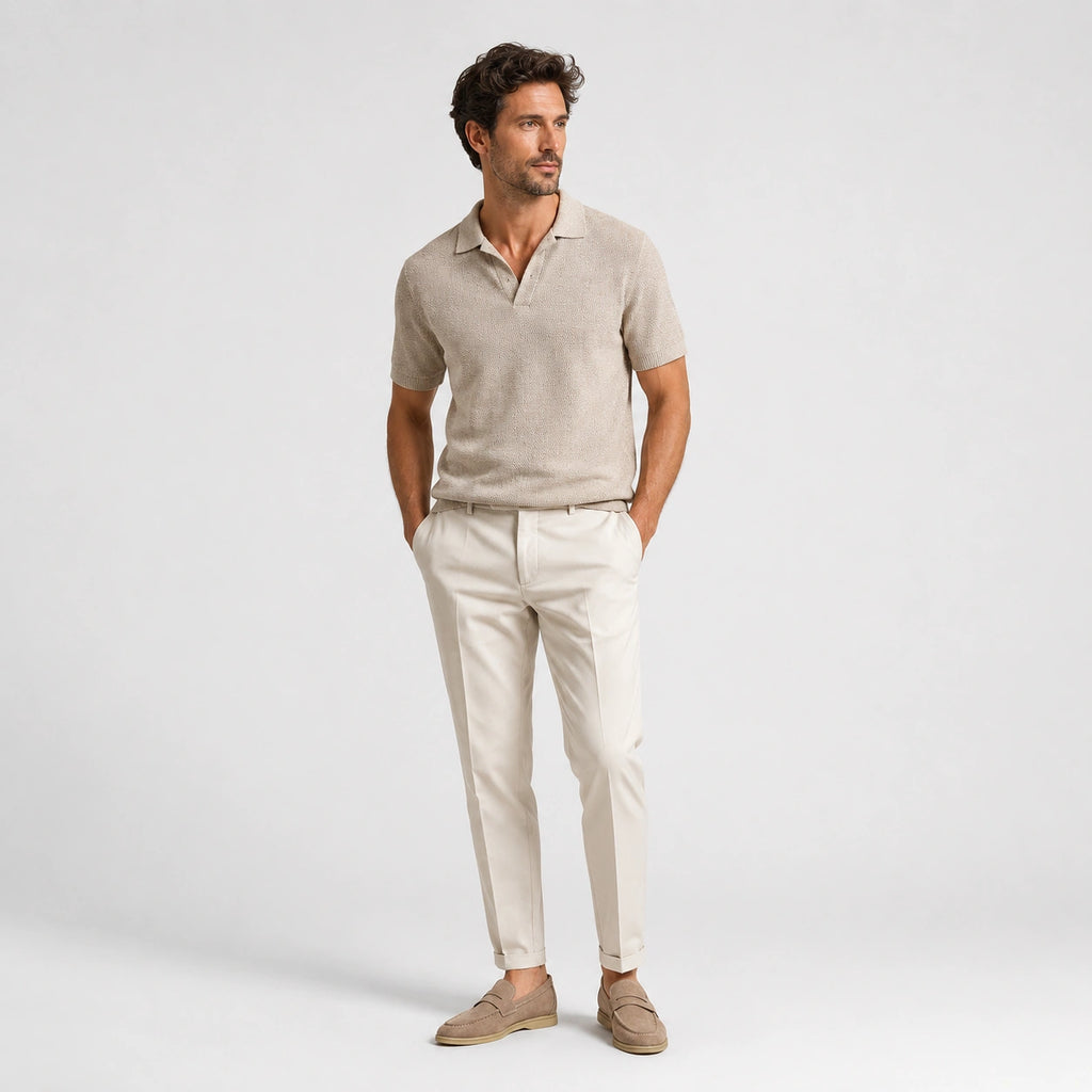 Mocassin en Daim Beige Homme | Mathieu