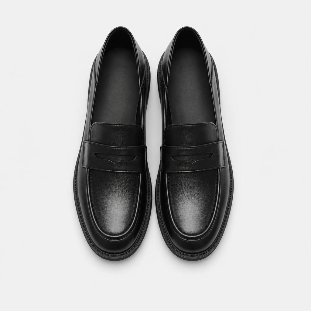 Mocassin en Cuir Vernis Noir Talon pour Femme | Melissa