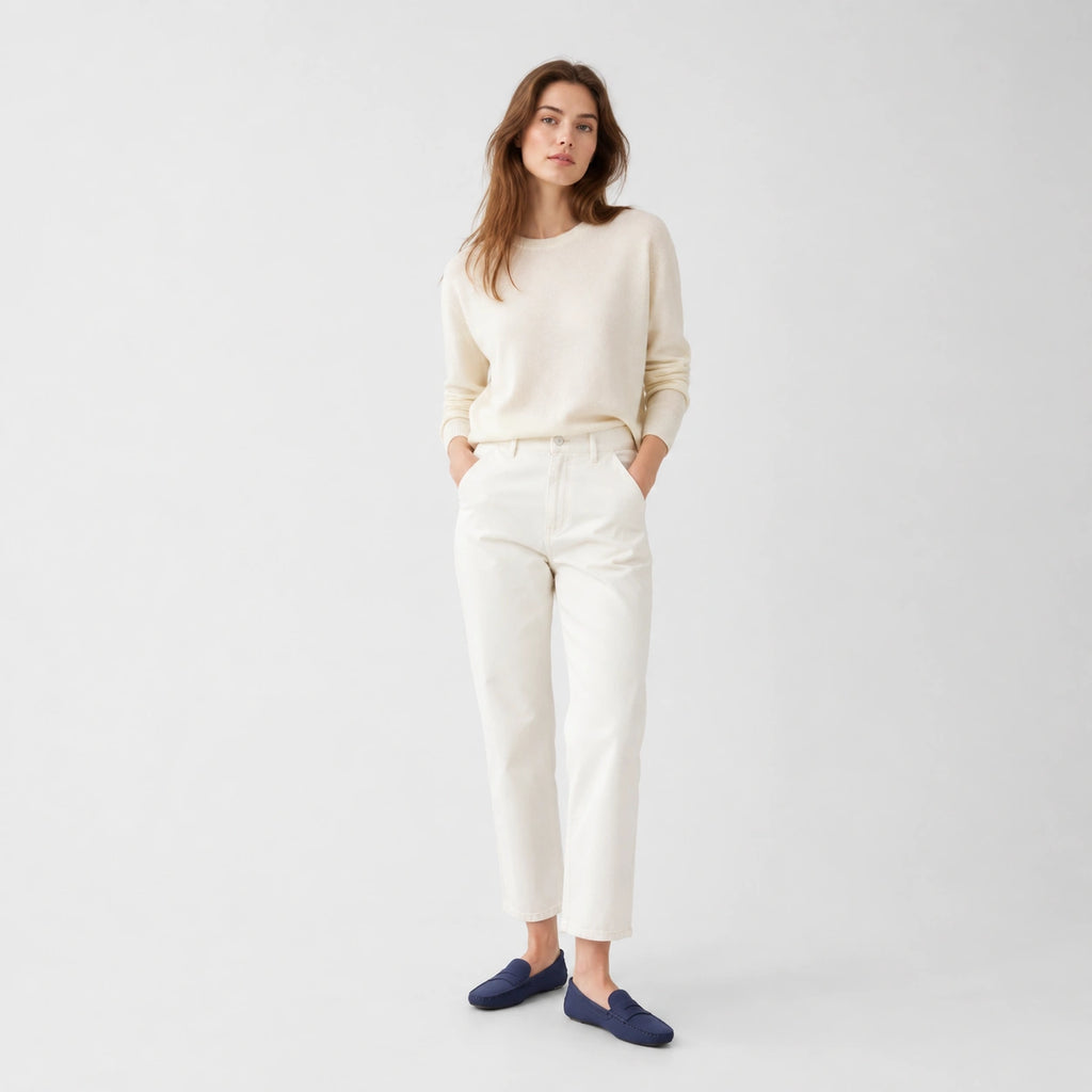 Mocassin en Daim Marine pour Femme | Nadege