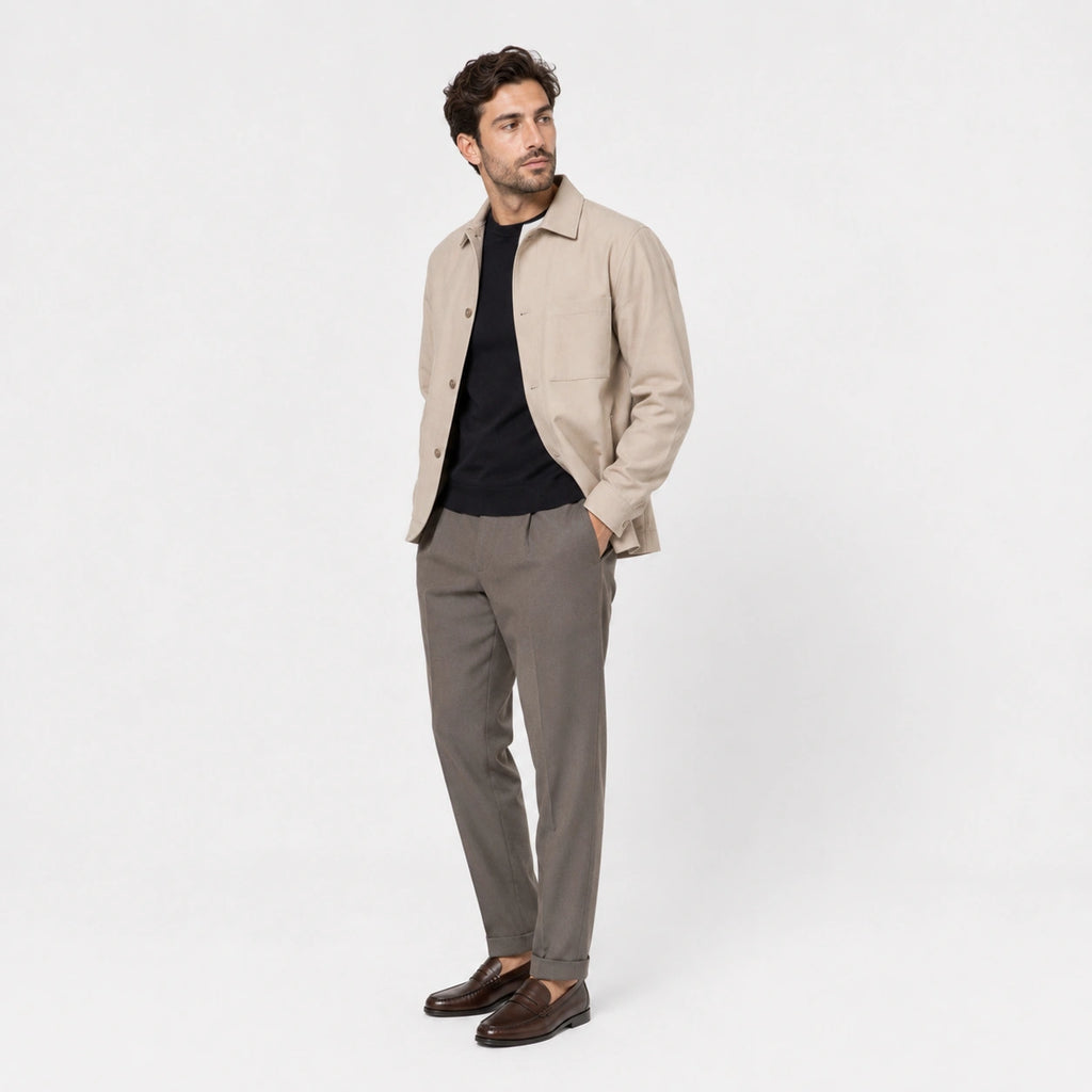Mocassin Homme Cuir Marron Vernis à Talon | Orion