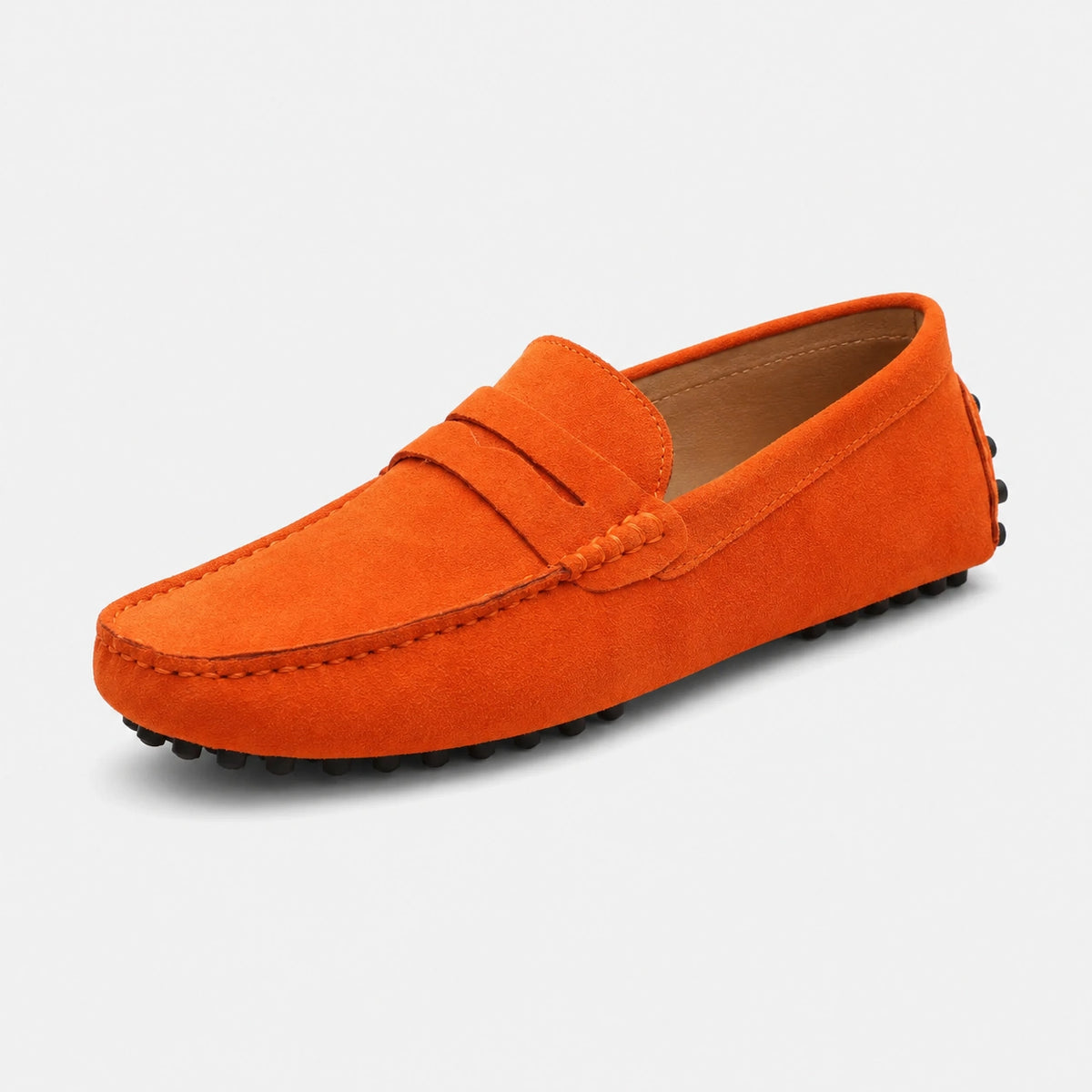Mocassin Femme Daim Orange | Sidonie