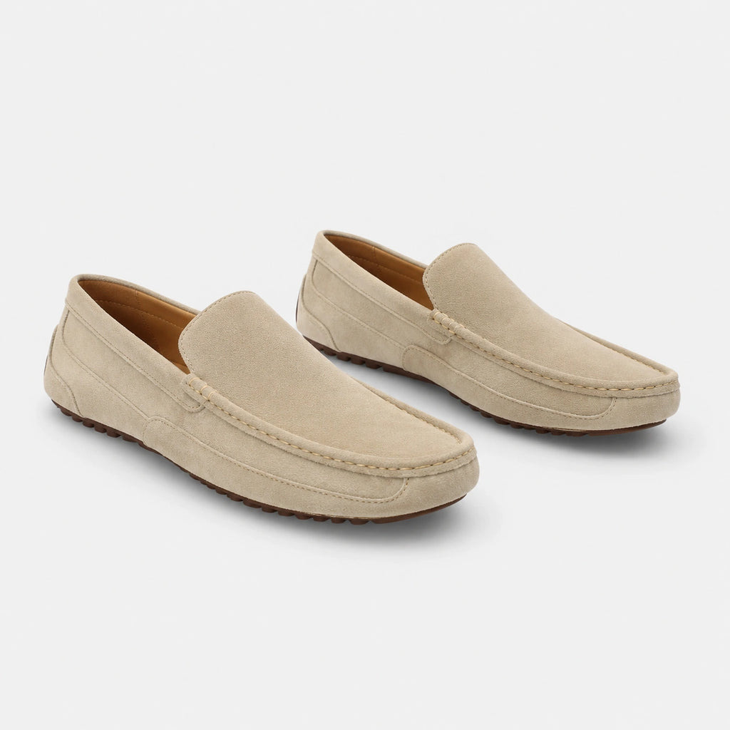 Mocassin en Daim Beige pour Homme | Theo
