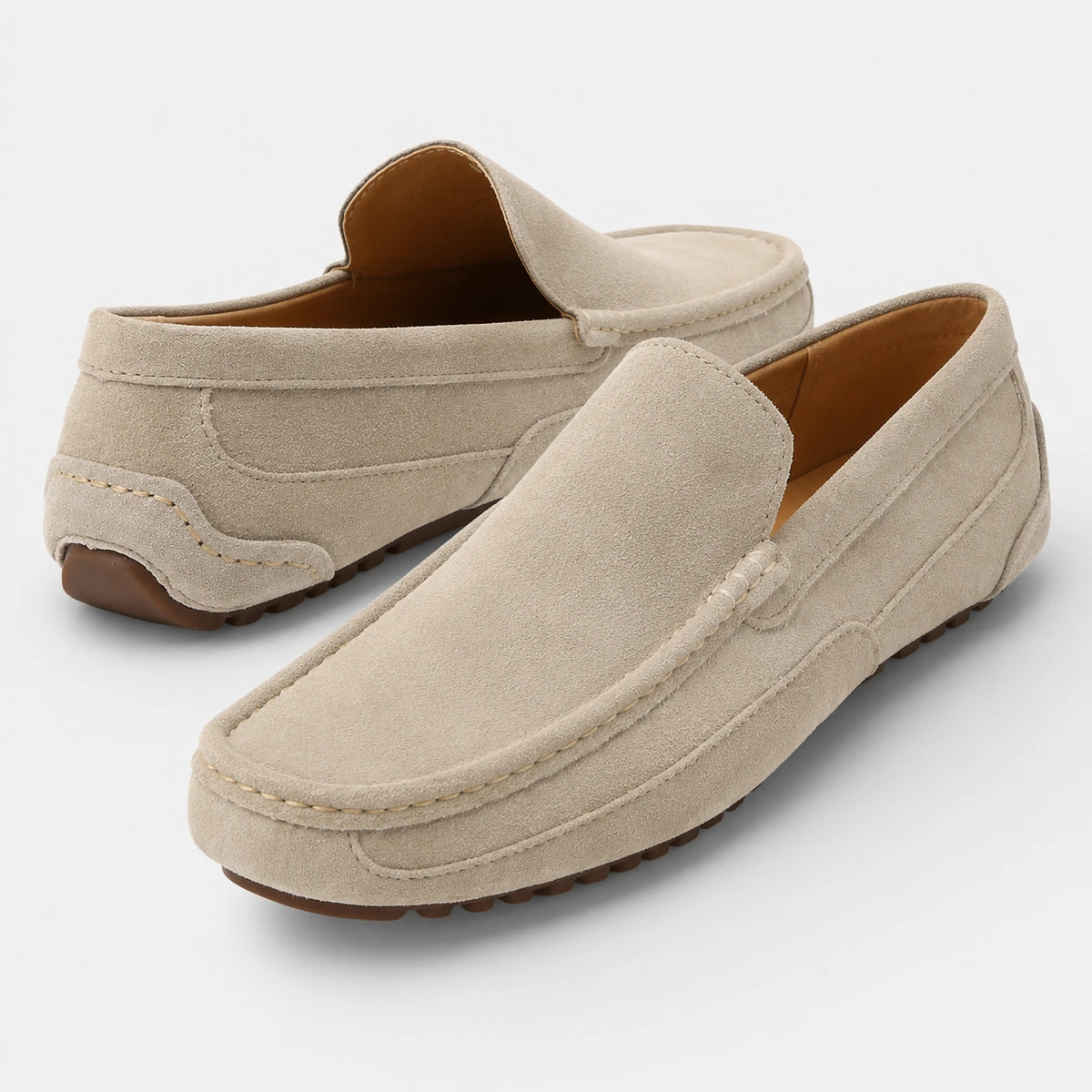 Mocassin en Daim Beige pour Homme | Theo