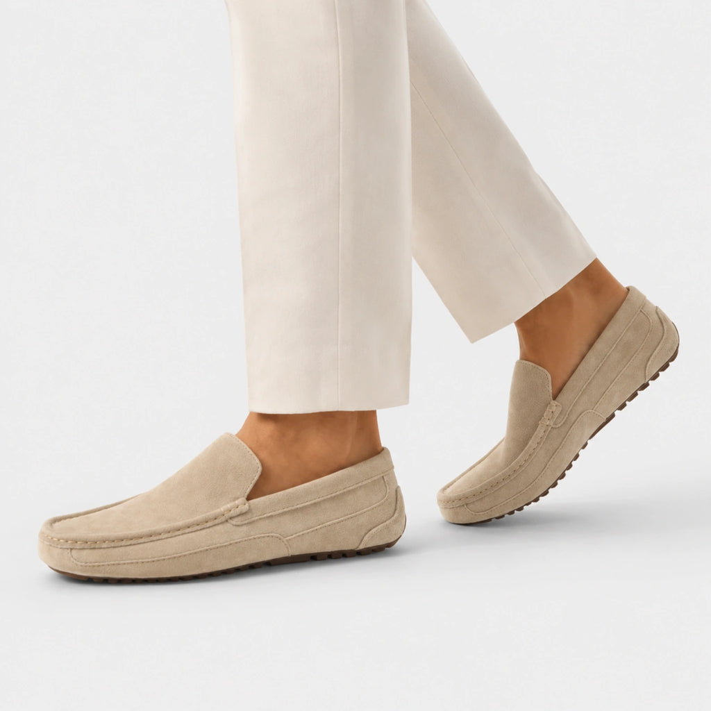 Mocassin en Daim Beige pour Homme | Theo