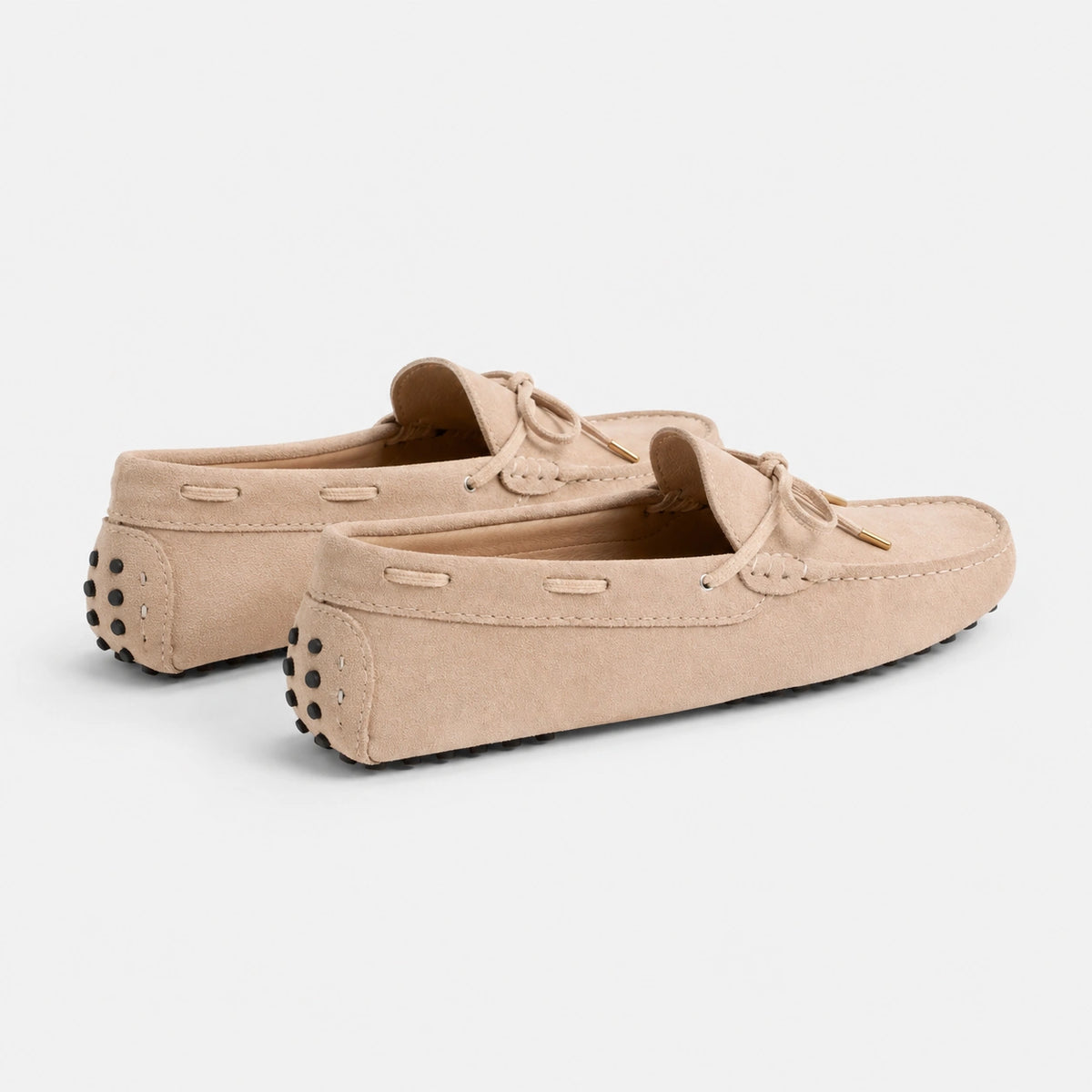 Mocassin en Daim Beige pour Femme | Vanessa