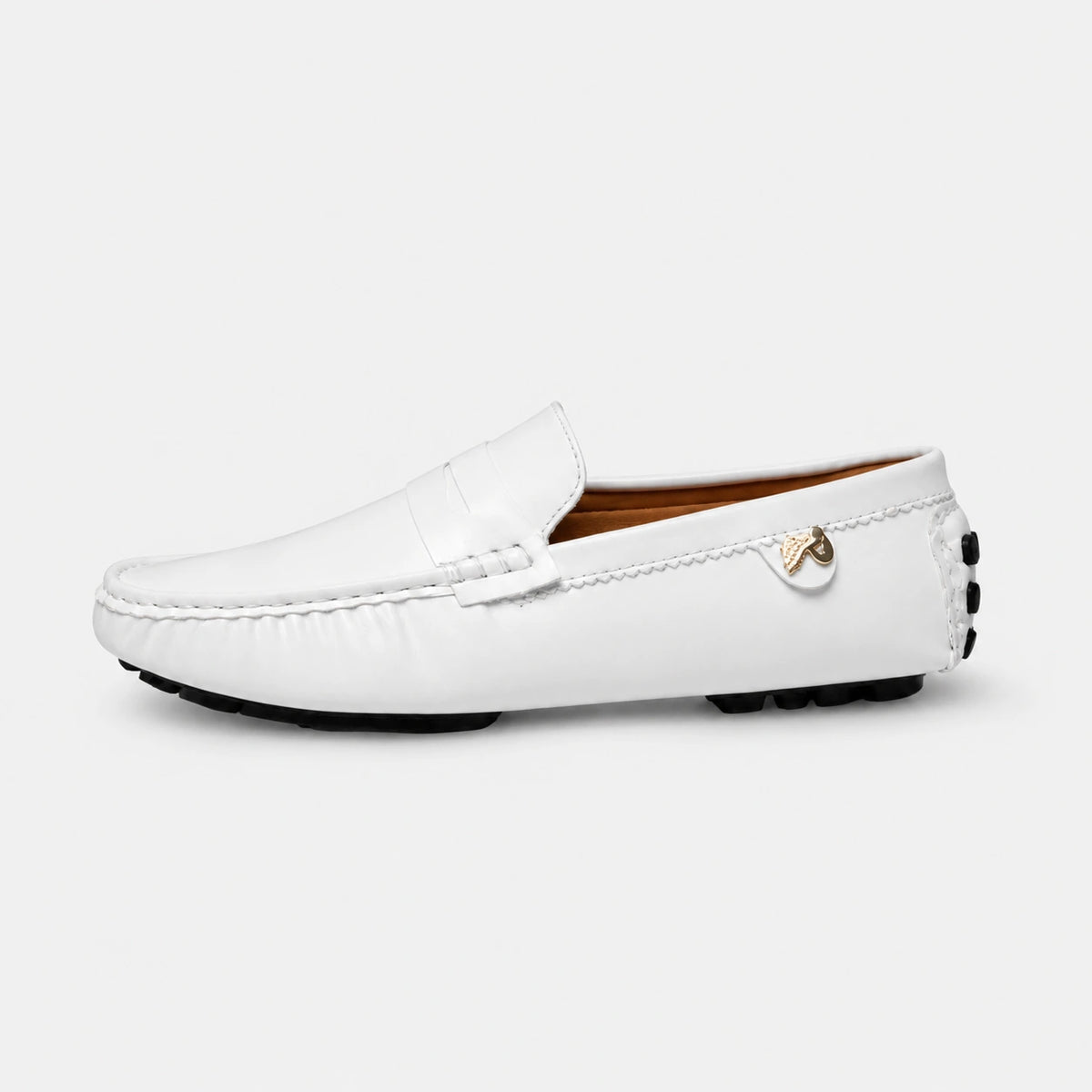 Mocassin en Cuir Vernis Blanc pour Femme | Victoire