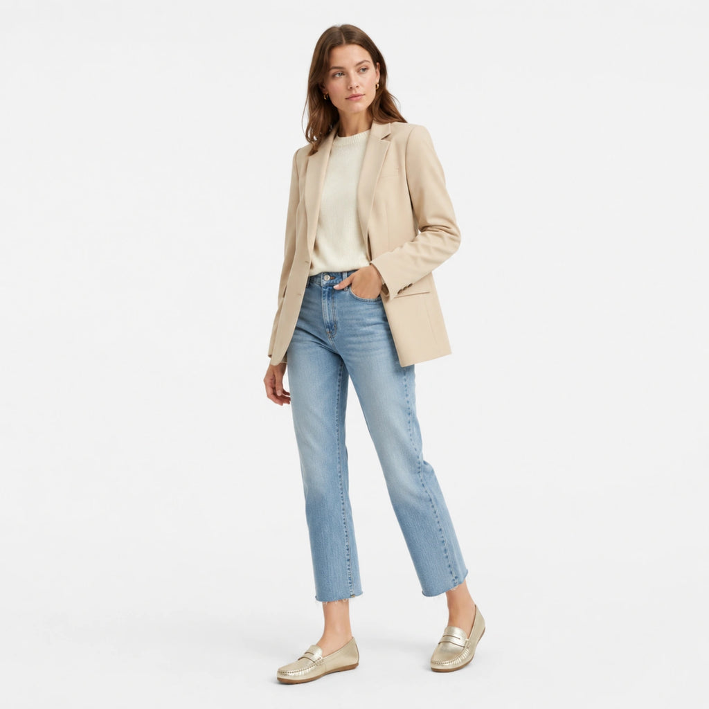 Mocassin Femme Or | Léonie