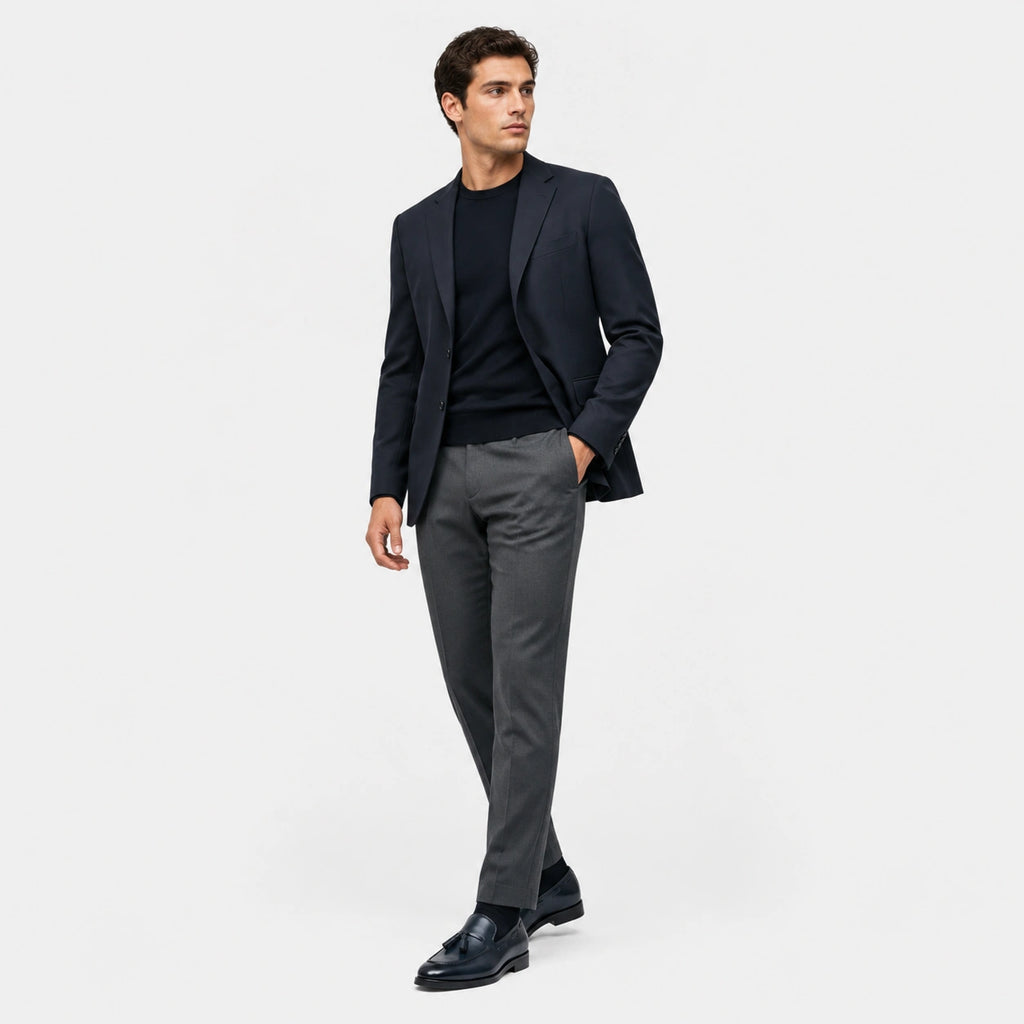 Mocassin en Cuir Marine à Gland Homme | William