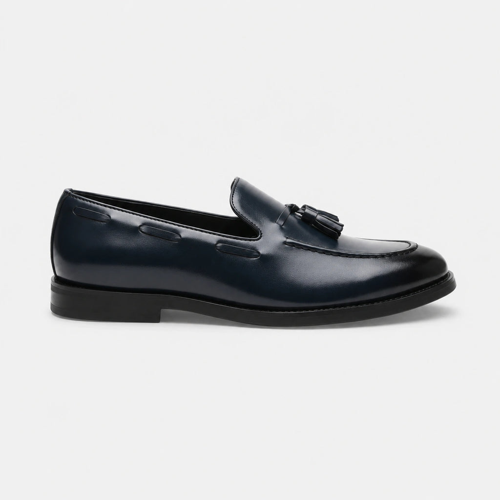 Mocassin en Cuir Marine à Gland Homme | William
