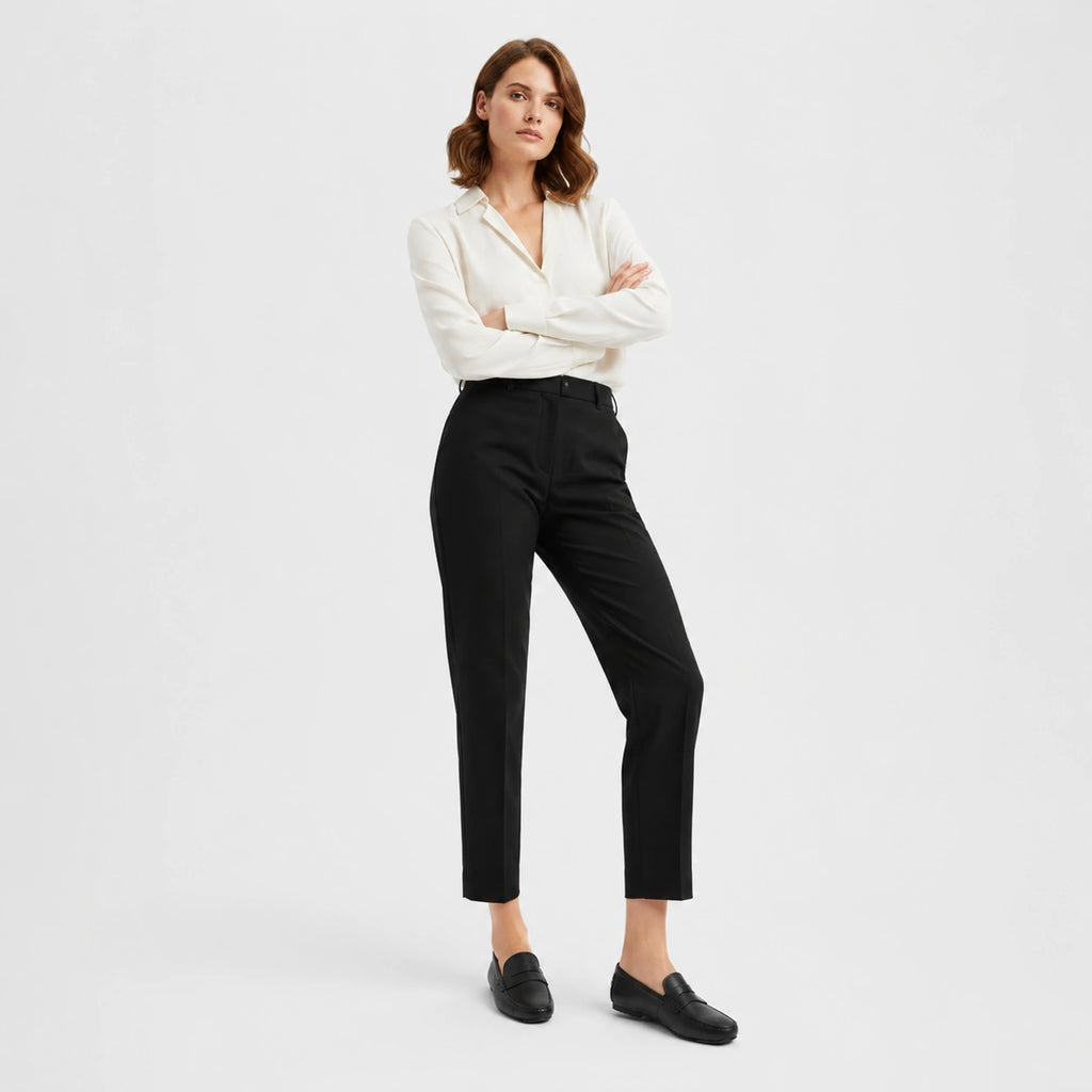 Mocassin en Cuir Mat Noir pour Femme | Nina