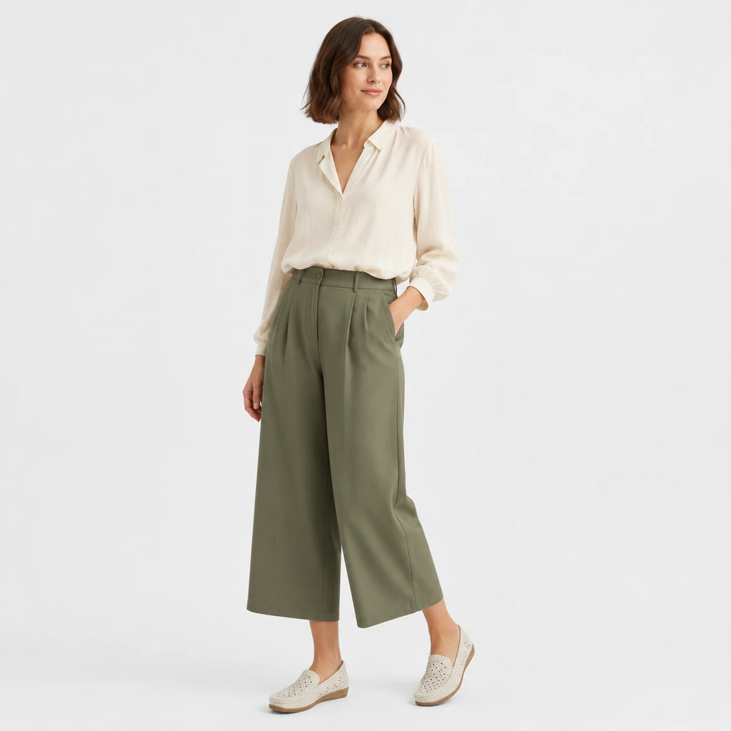 Mocassin en Cuir Beige Respirant Compensé Femme | Natacha